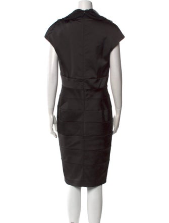 Tadashi Shoji V-Neck Knee-Length Dress