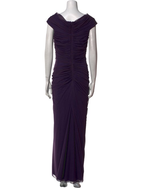 Tadashi Shoji V-Neck Long Dress