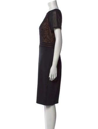Tadashi Shoji Crew Neck Knee-Length Dress