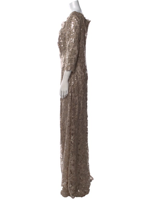Tadashi Shoji Cowl Neck Long Dress