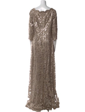 Tadashi Shoji Cowl Neck Long Dress