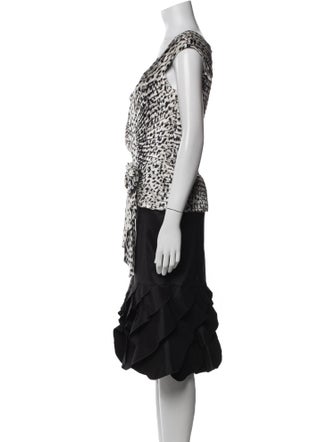 Tadashi Collection Silk Printed Skirt Set