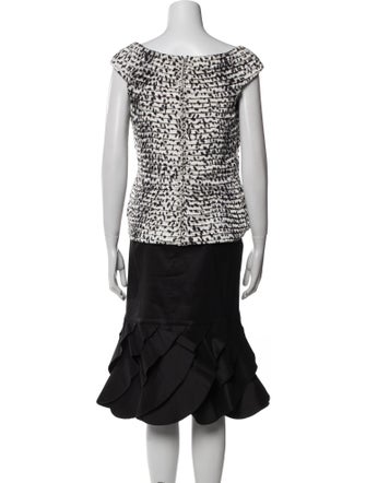 Tadashi Collection Silk Printed Skirt Set