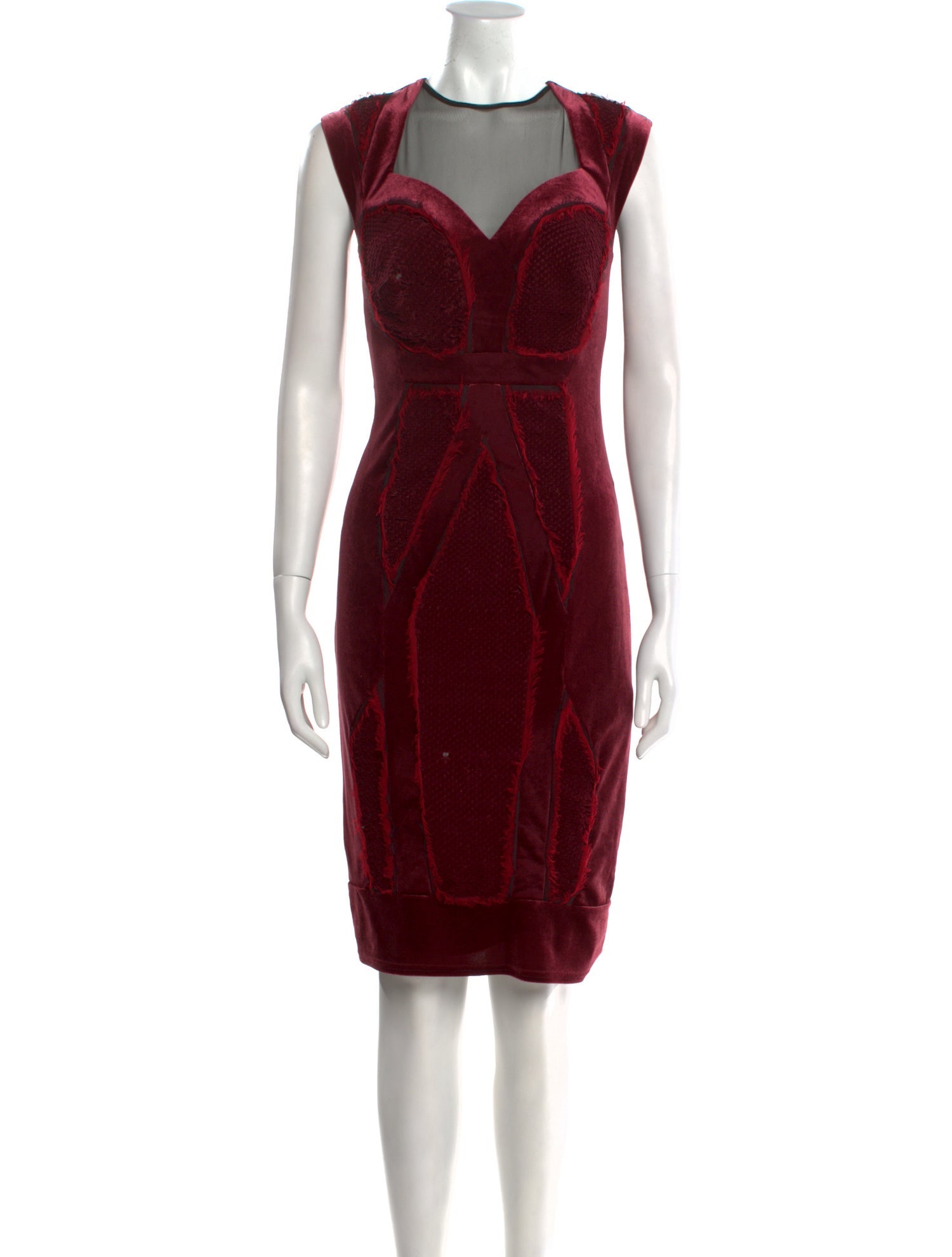 Tadashi Shoji Crew Neck Knee-Length Dress