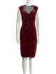 Tadashi Shoji Crew Neck Knee-Length Dress