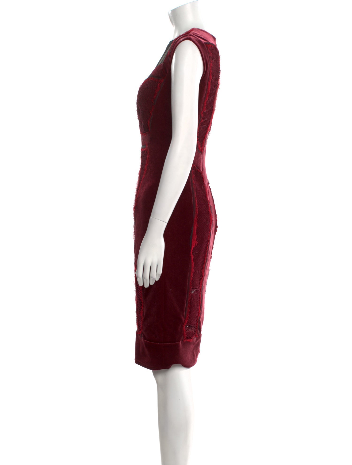 Tadashi Shoji Crew Neck Knee-Length Dress