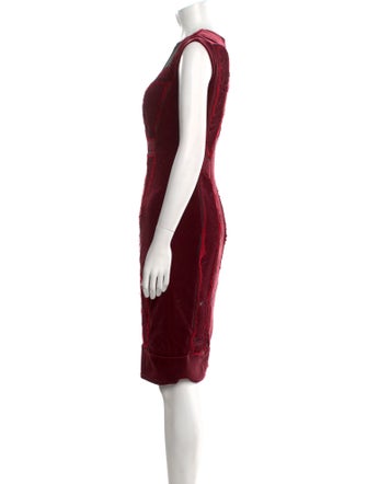 Tadashi Shoji Crew Neck Knee-Length Dress