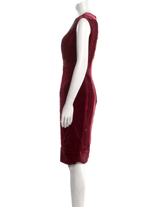 Tadashi Shoji Crew Neck Knee-Length Dress