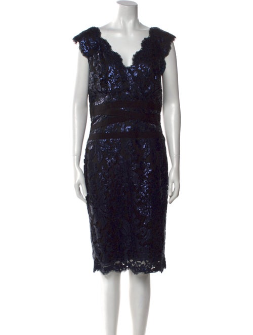 Tadashi Shoji Lace Pattern Knee-Length Dress