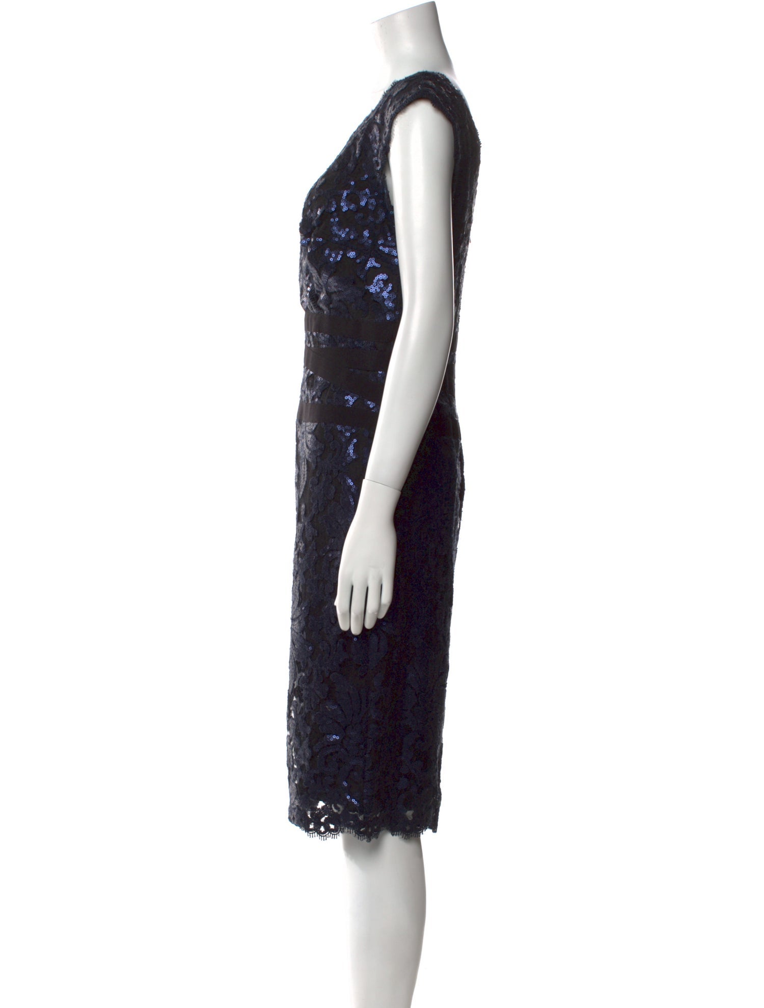 Tadashi Shoji Lace Pattern Knee-Length Dress