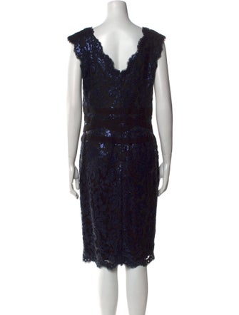 Tadashi Shoji Lace Pattern Knee-Length Dress