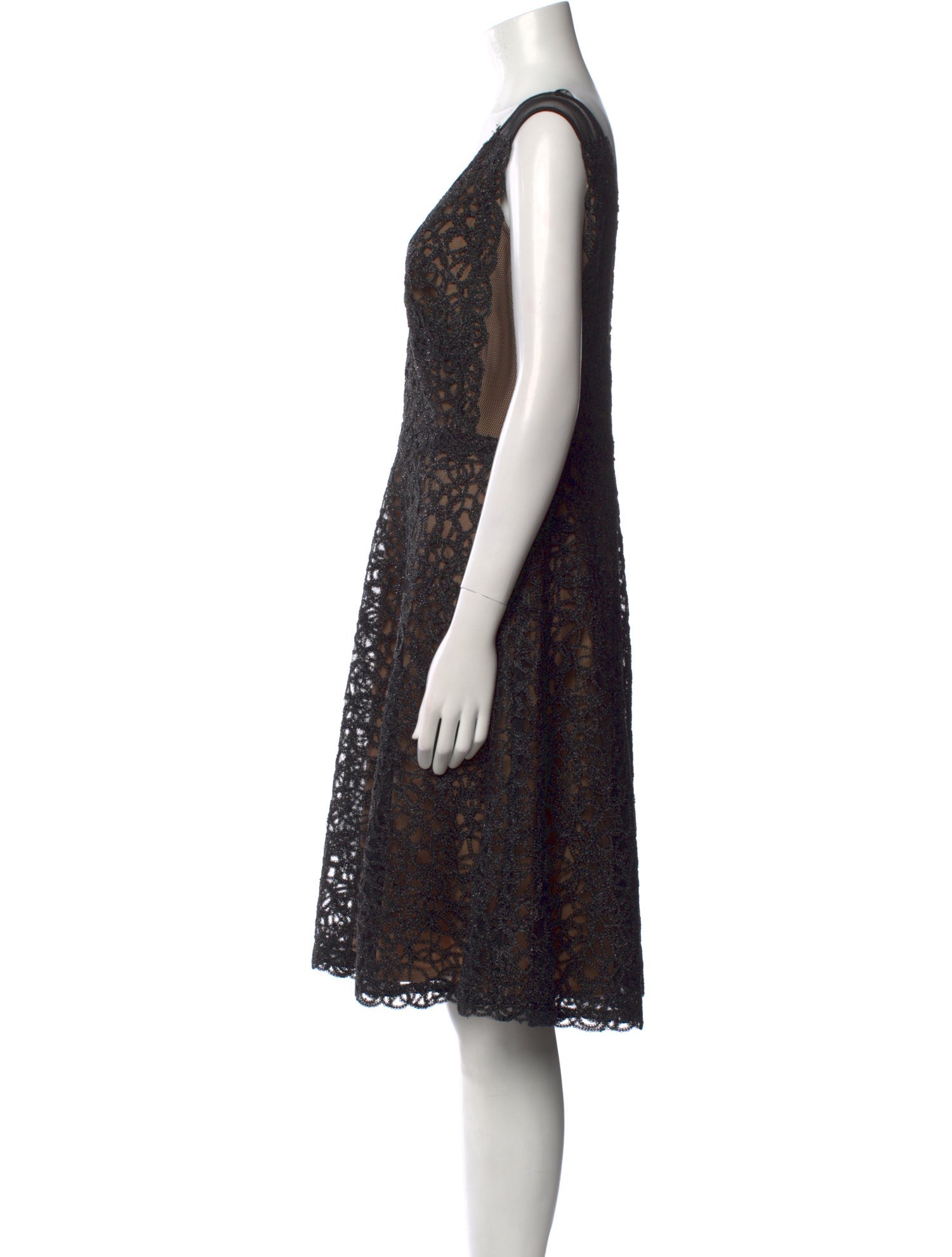 Tadashi Shoji Lace Pattern Knee-Length Dress