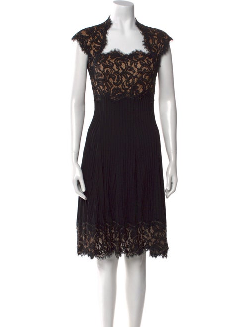 Tadashi Shoji Lace Pattern Knee-Length Dress