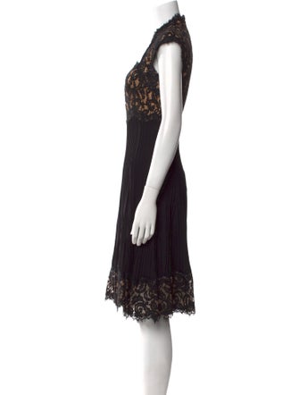 Tadashi Shoji Lace Pattern Knee-Length Dress