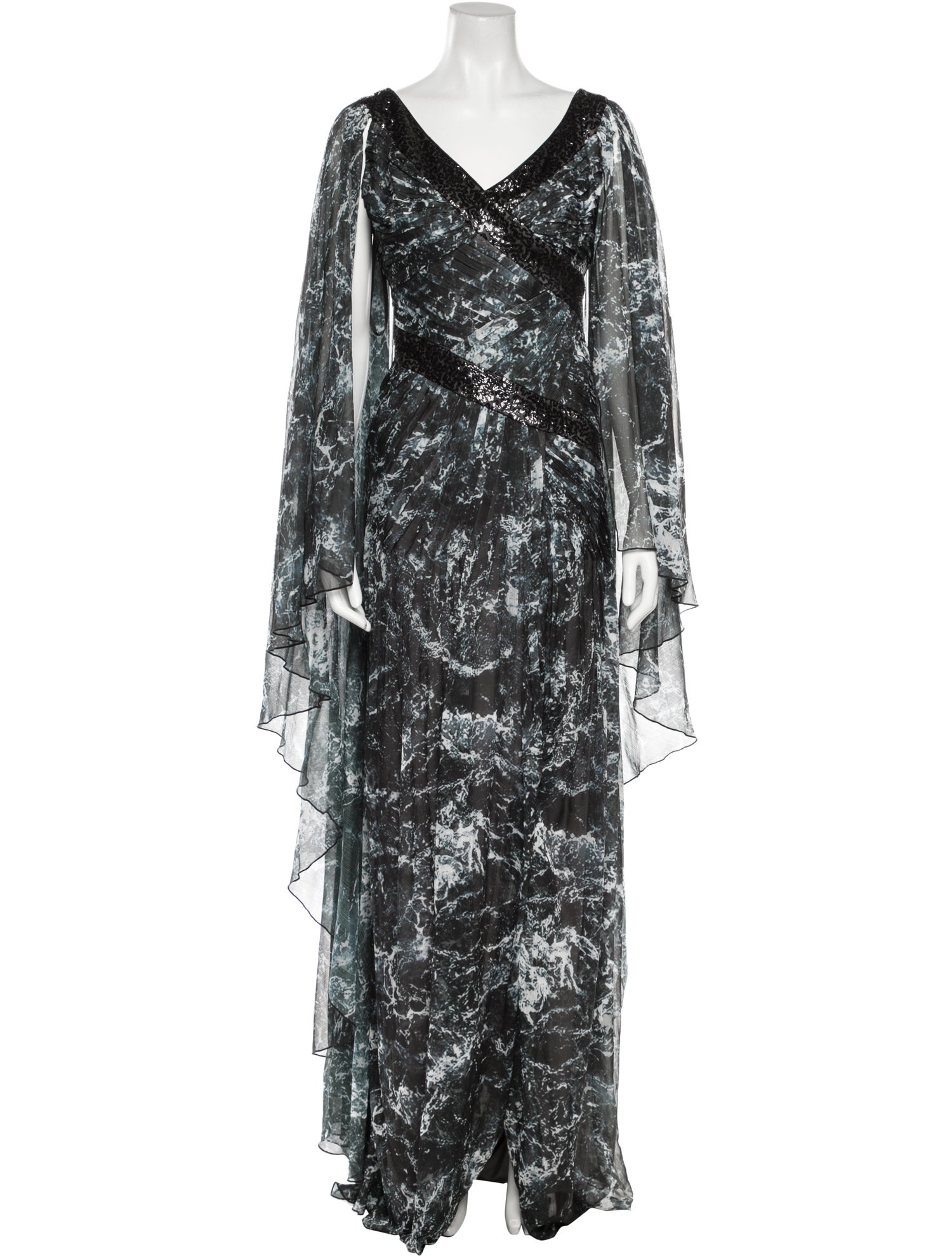 Tadashi Shoji Printed Long Dress - Dresses, Clothing - WTASH28158 | The  RealReal