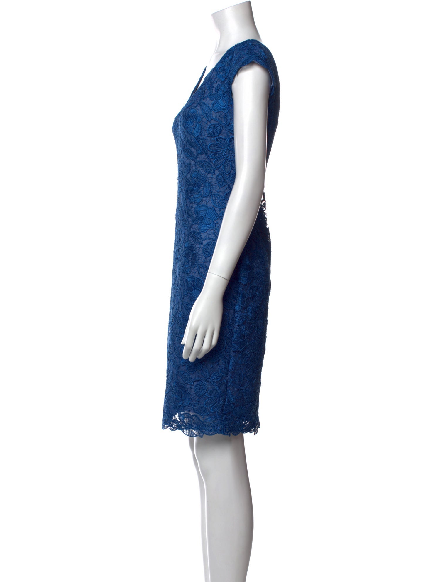Tadashi Shoji V-Neck Knee-Length Dress