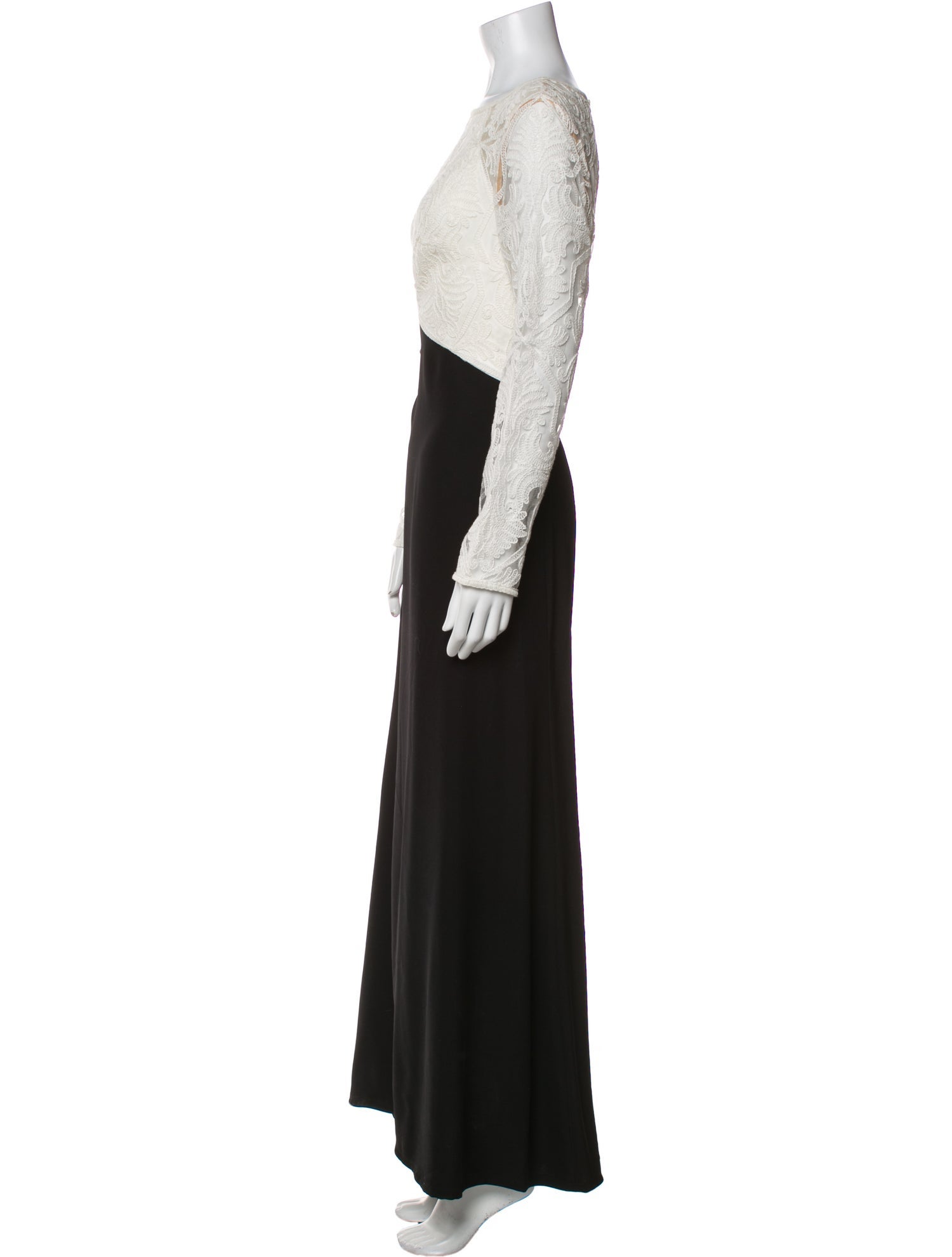 Tadashi Shoji Bateau Neckline Long Dress