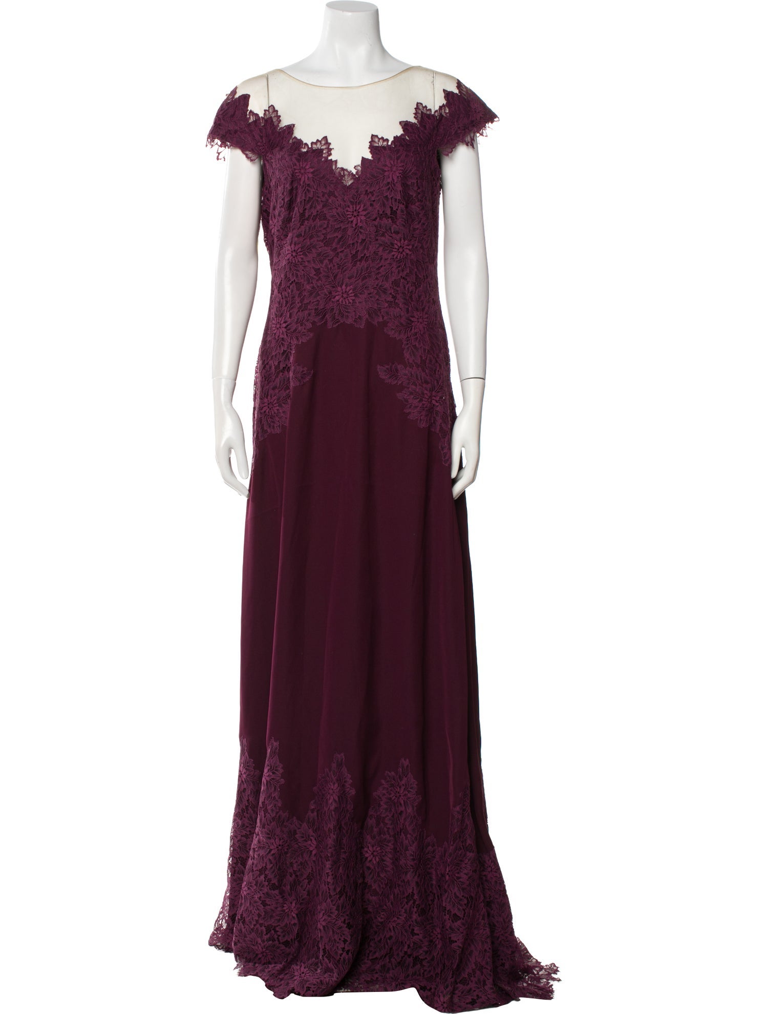 Tadashi Shoji Scoop Neck Long Dress