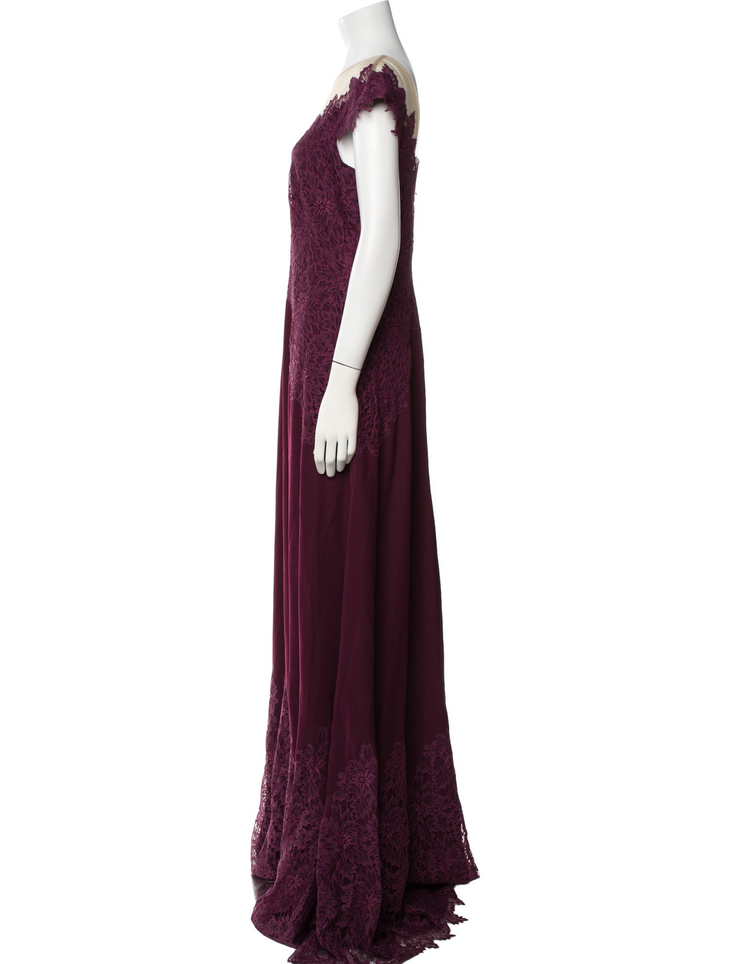 Tadashi Shoji Scoop Neck Long Dress