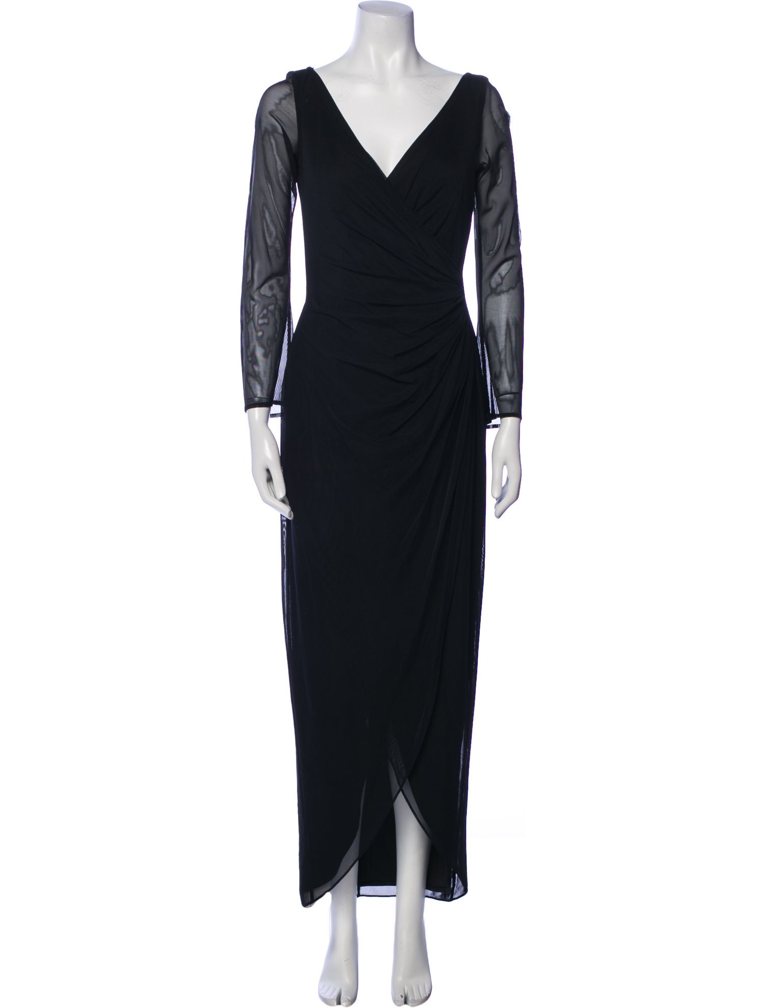 Tadashi Shoji V-Neck Long Dress