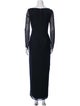 Tadashi Shoji V-Neck Long Dress