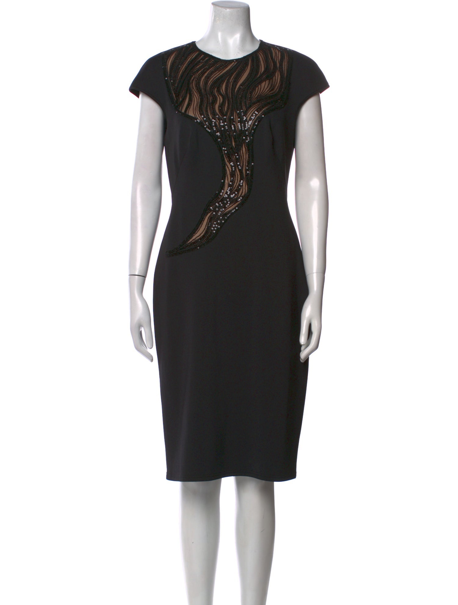 Tadashi Shoji Crew Neck Knee-Length Dress w/ Tags