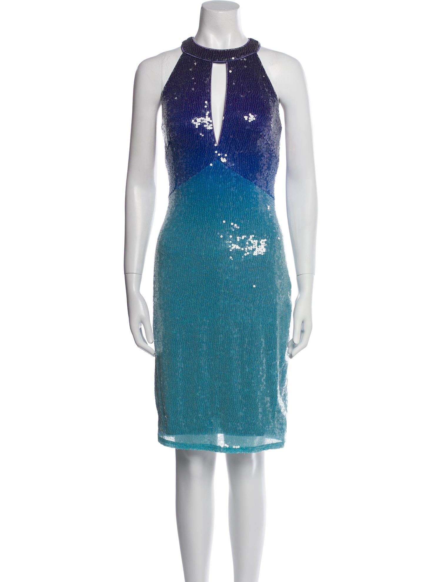 Tadashi Shoji Colorblock Pattern Knee-Length Dress w/ Tags