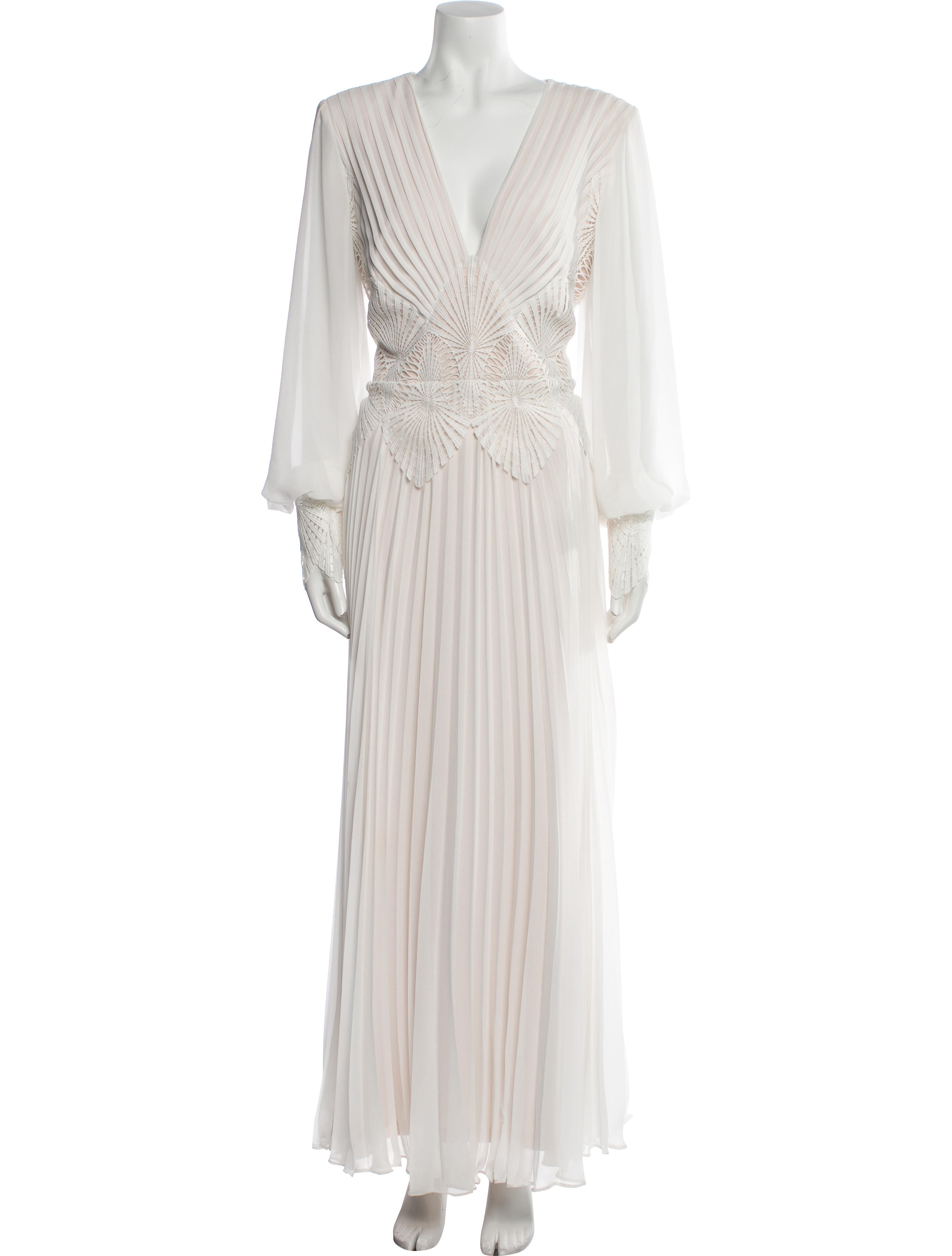 Tadashi Shoji V-Neck Long Dress