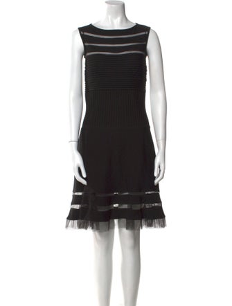 Tadashi Shoji Bateau Neckline Knee-Length Dress