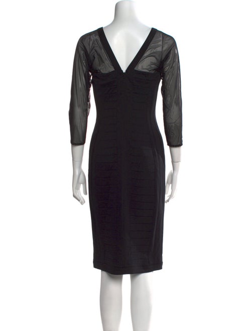 Tadashi Shoji V-Neck Midi Length Dress