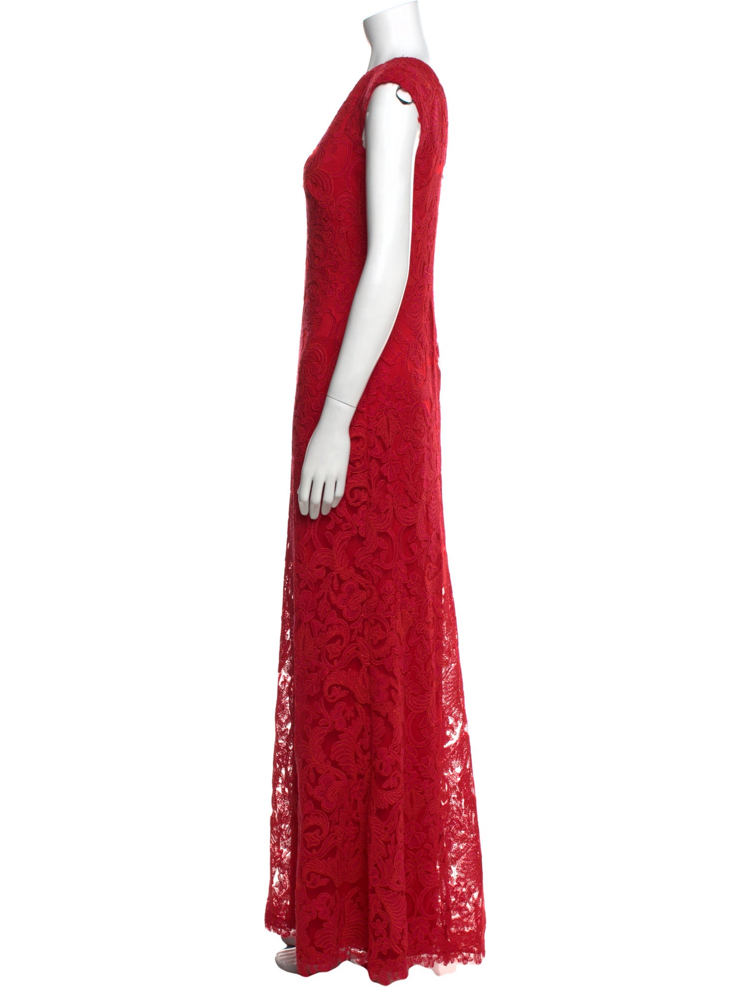 Tadashi Shoji Lace Pattern Long Dress