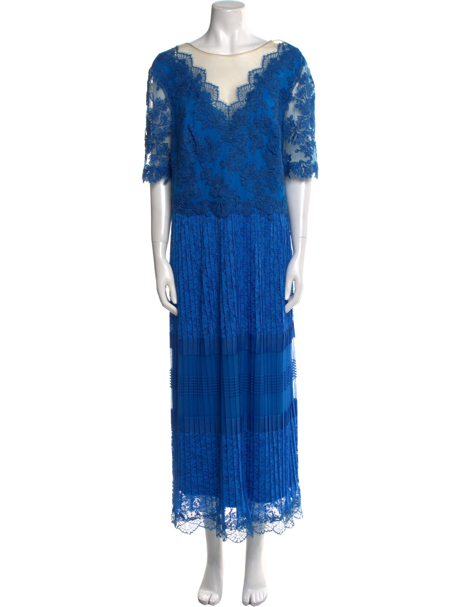 Tadashi Shoji Lace Pattern Long Dress