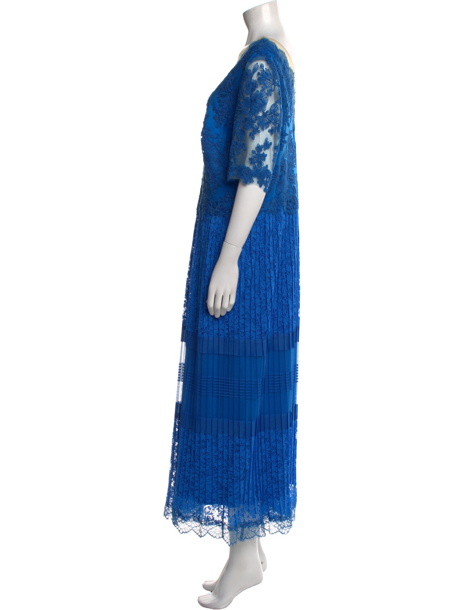 Tadashi Shoji Lace Pattern Long Dress