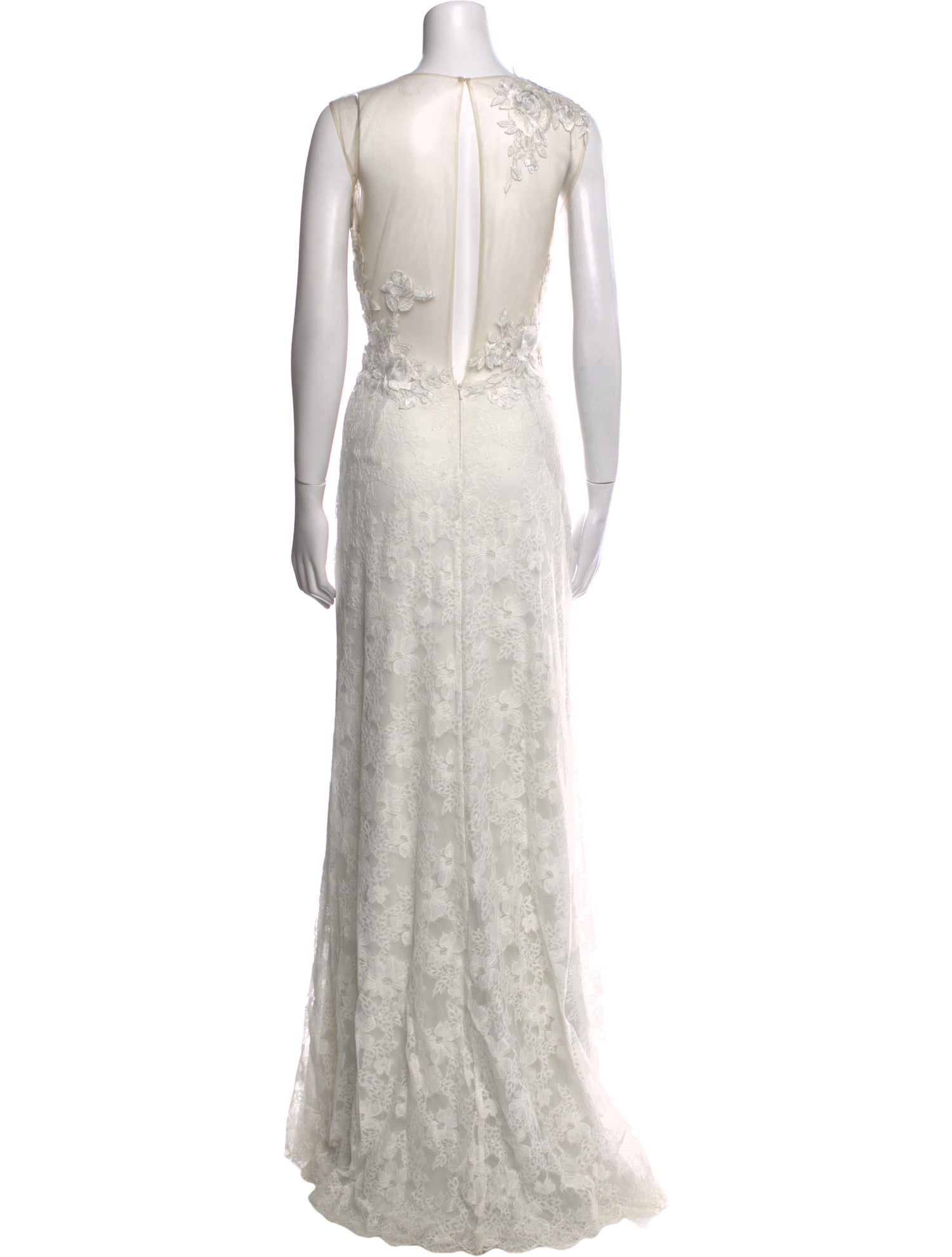 tadashi white lace dress Loic Lace Panel Midi Dress