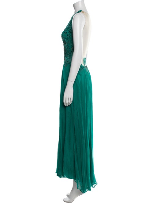 Tadashi Shoji Crew Neck Long Dress