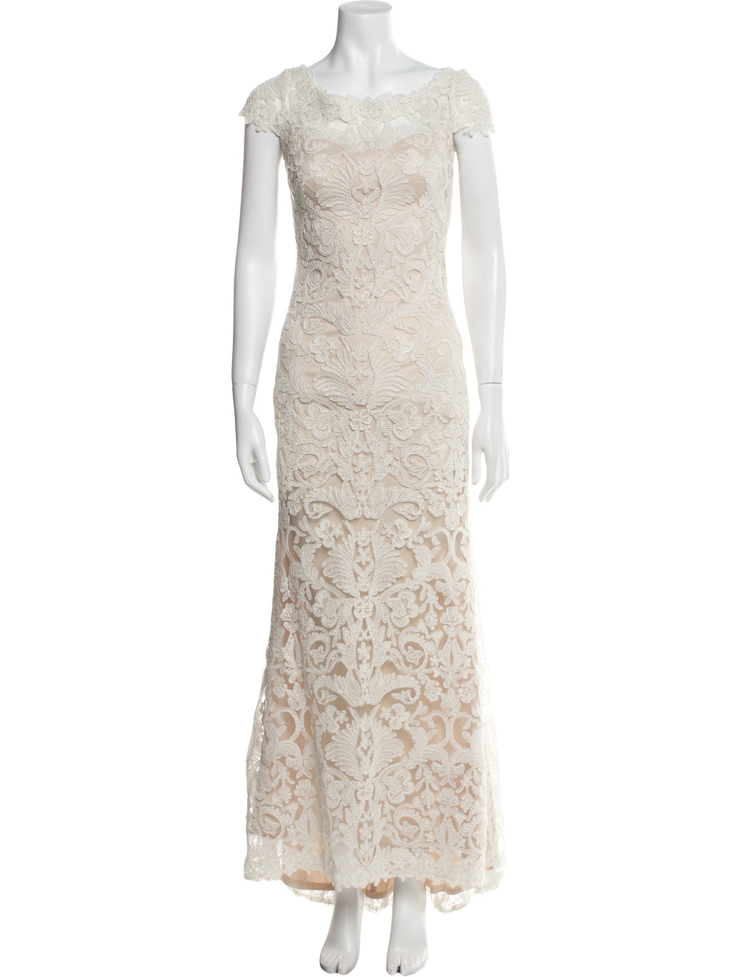 Tadashi Shoji Lace Pattern Long Dress