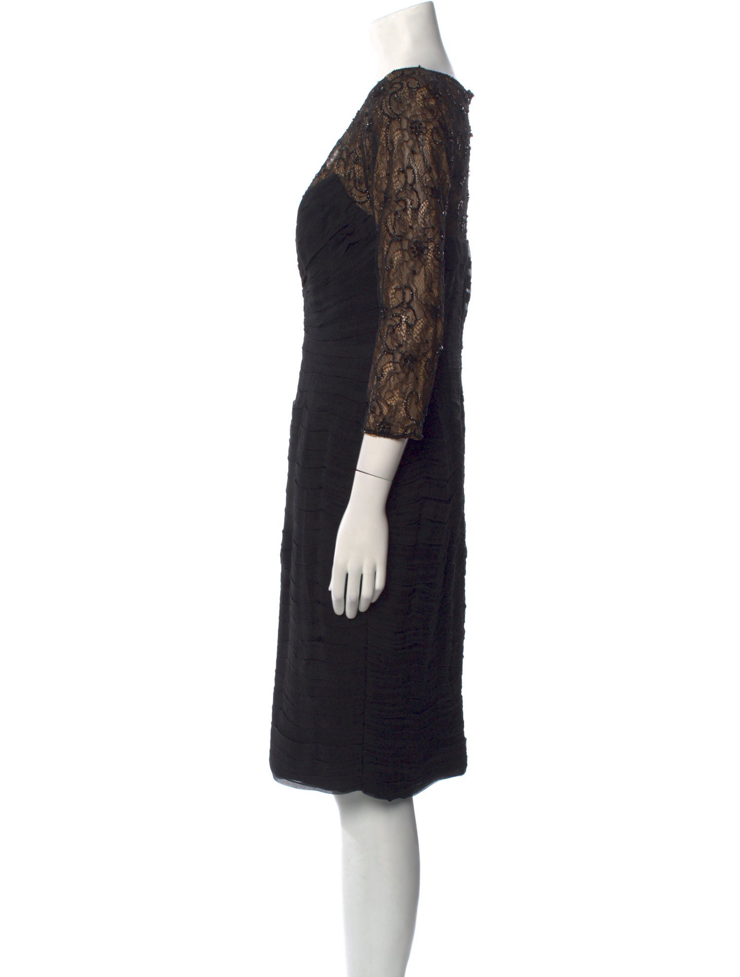 Tadashi Shoji V-Neck Knee-Length Dress