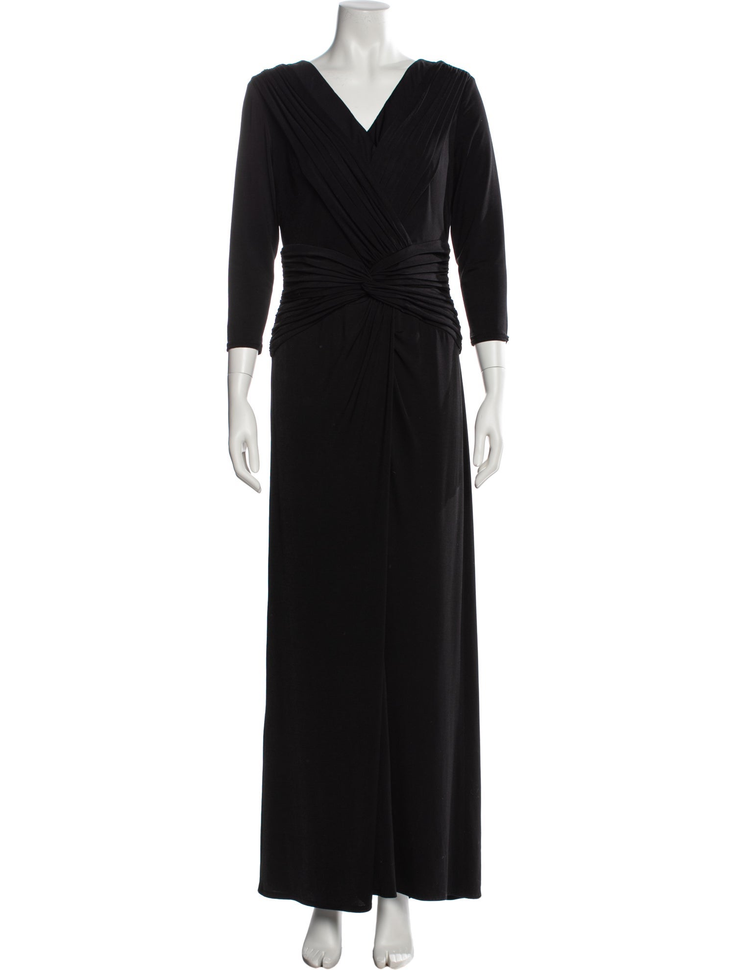 Tadashi Shoji V-Neck Long Dress