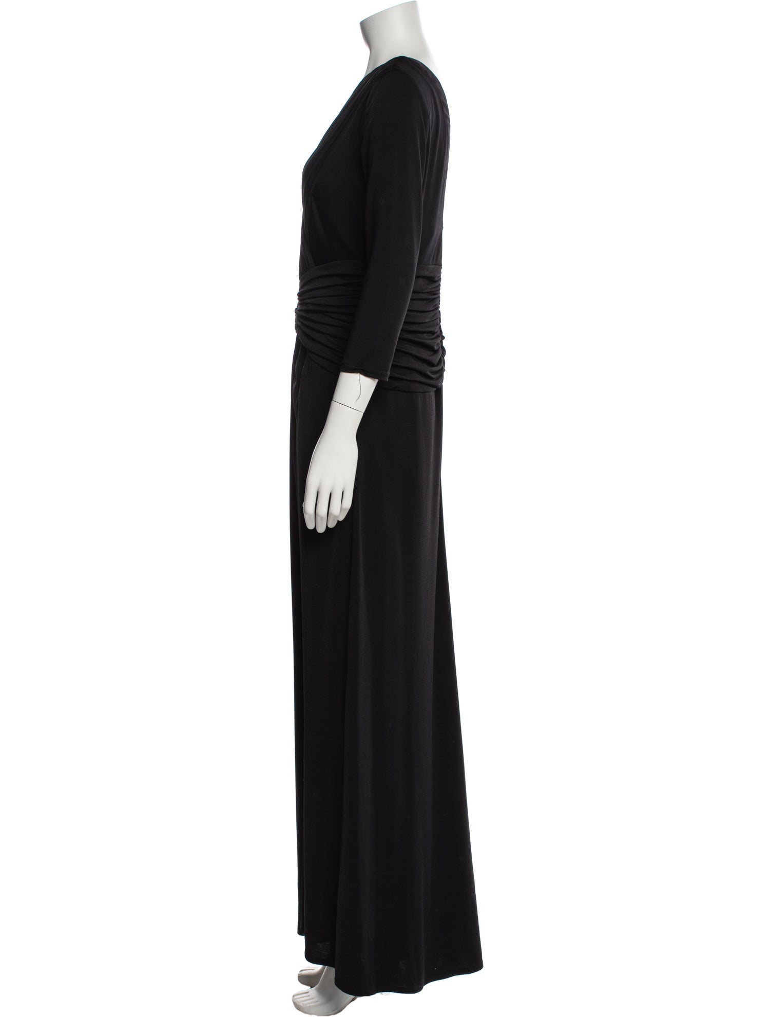 Tadashi Shoji V-Neck Long Dress