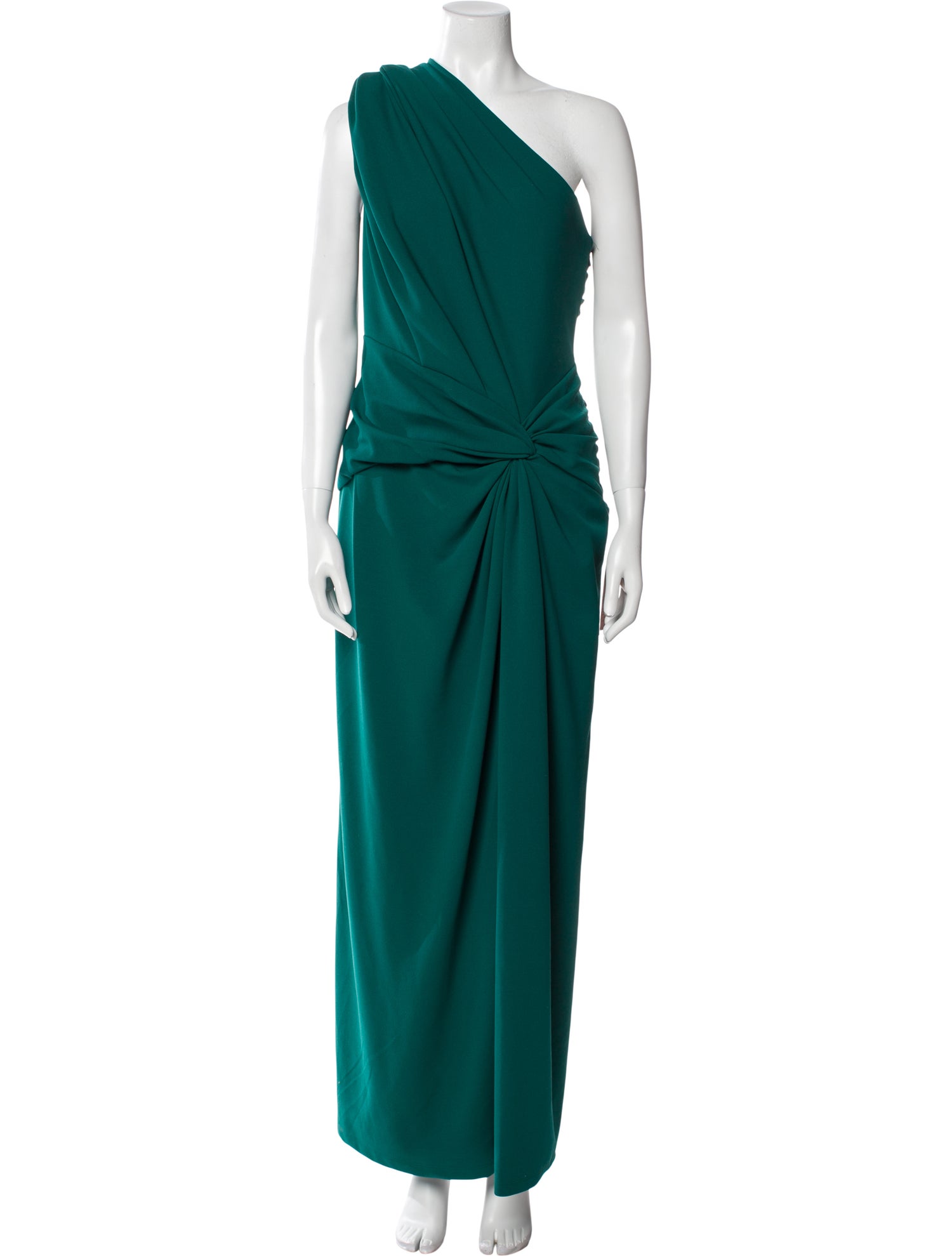 Tadashi Shoji One-Shoulder Long Dress - Green Dresses, Clothing -  WTASH28330 | The RealReal