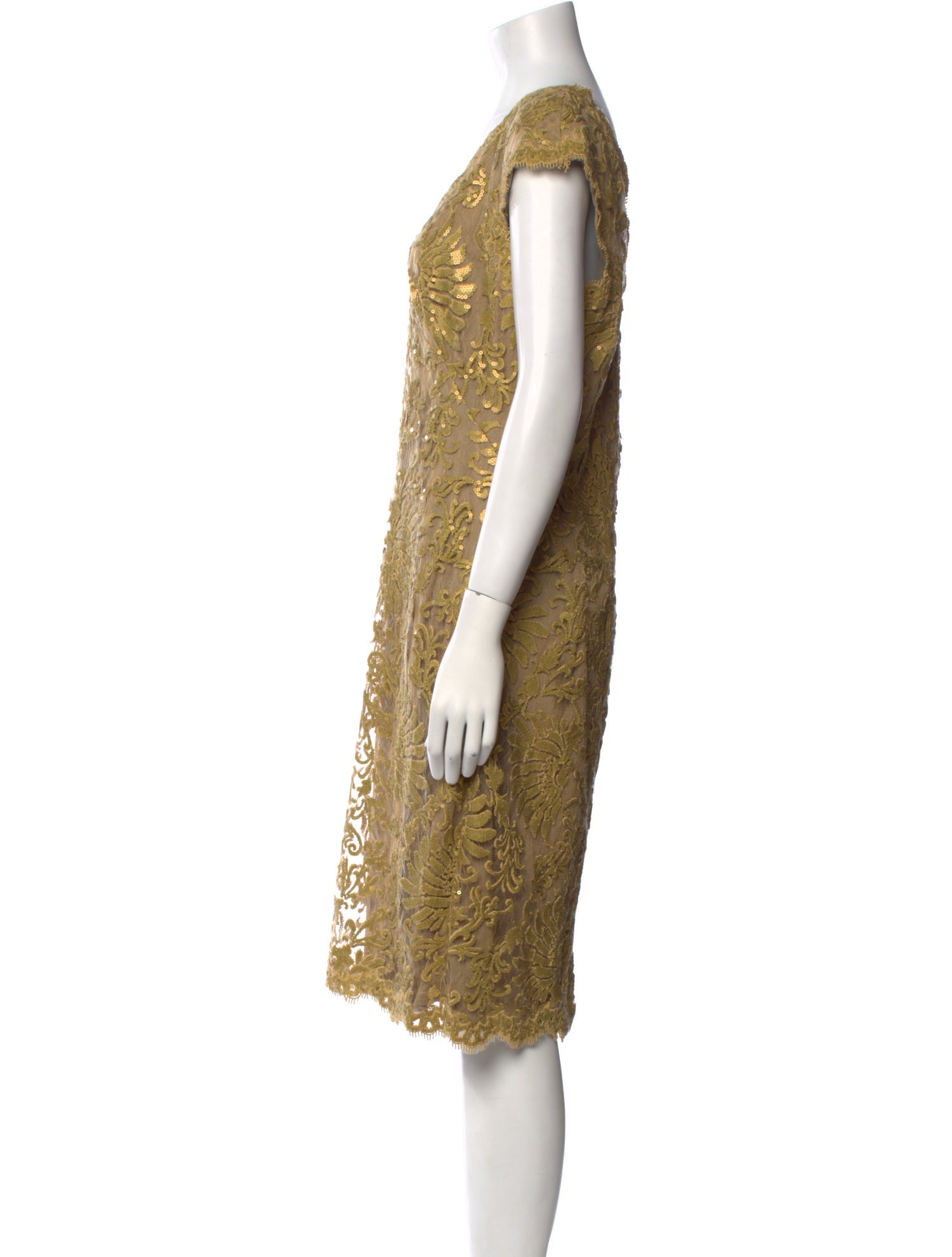 Tadashi Shoji Patterned Midi Length Dress