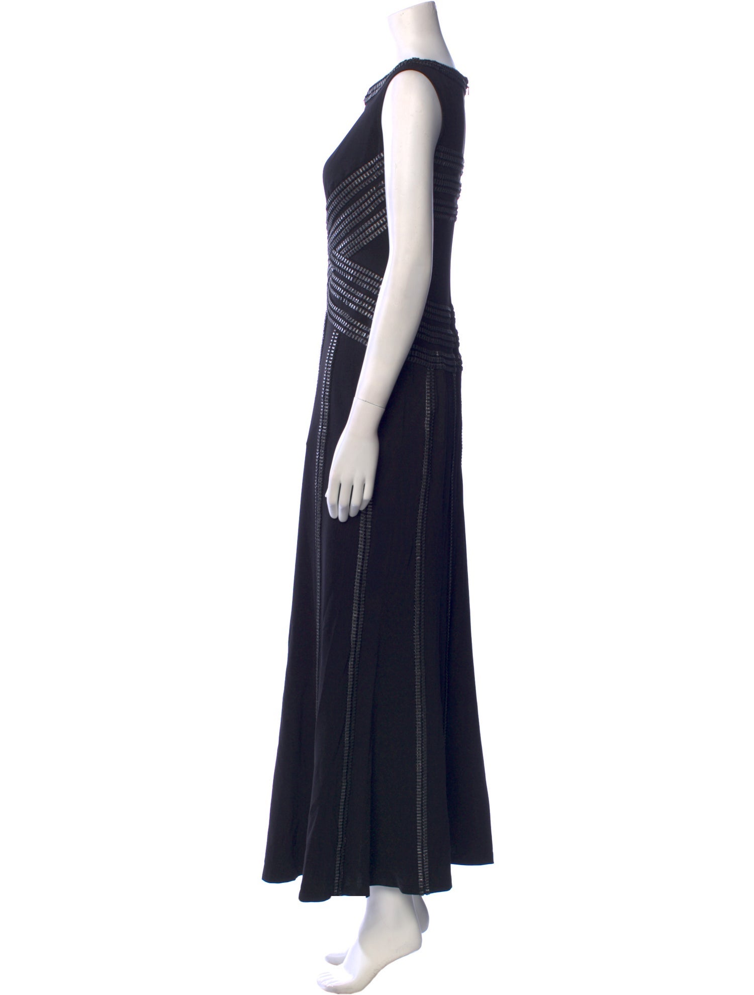 Tadashi Shoji Bateau Neckline Long Dress