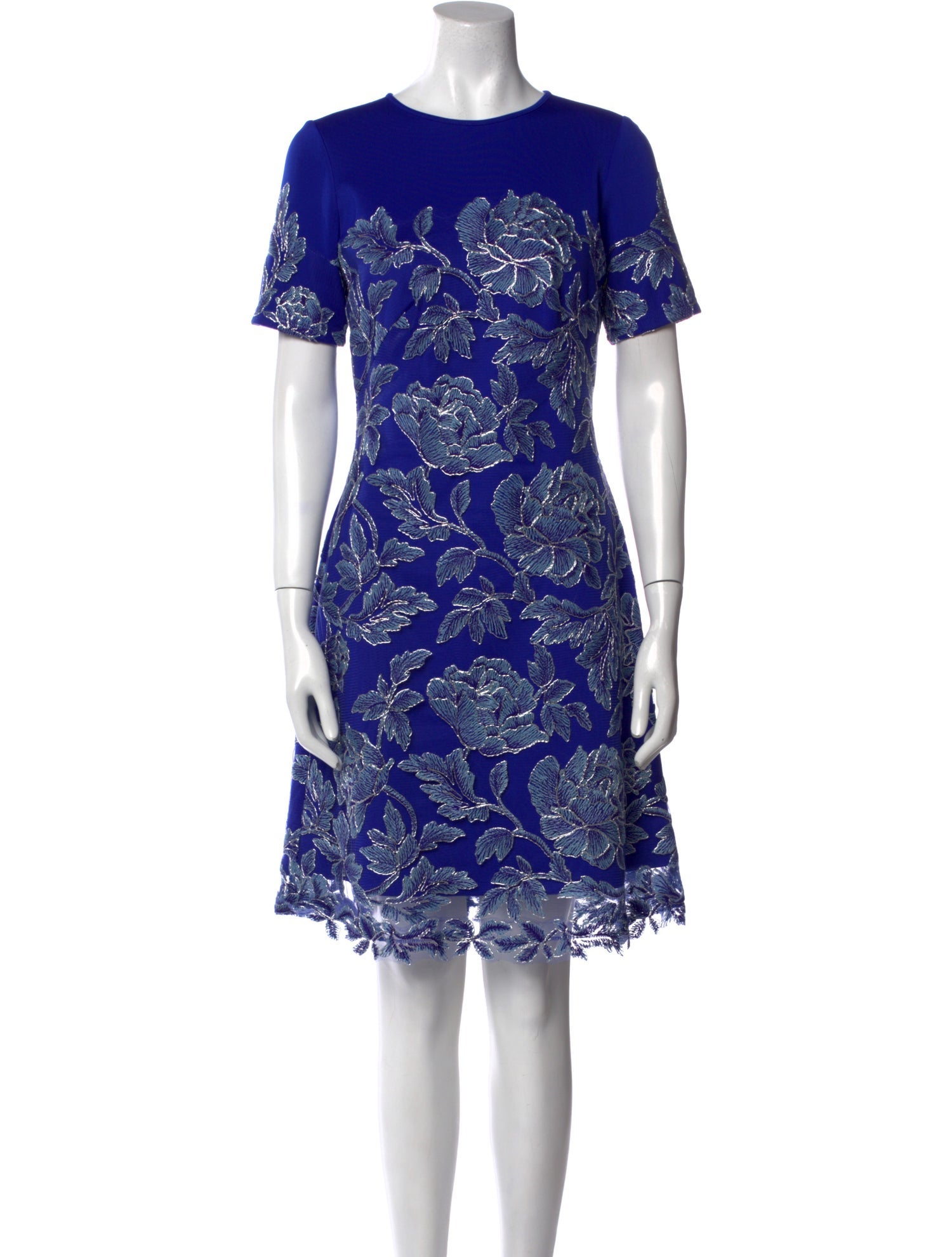 Tadashi Shoji Lace Pattern Knee-Length Dress