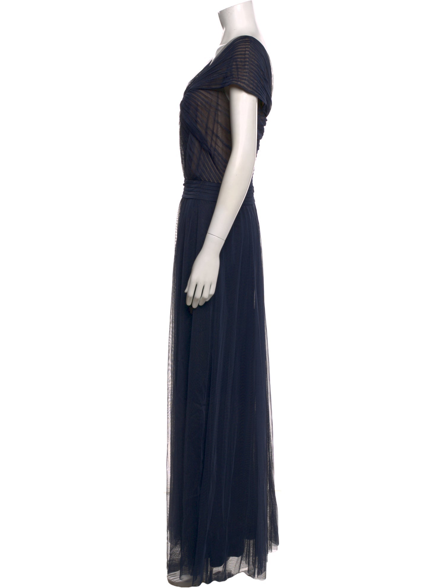 Tadashi Shoji V-Neck Long Dress
