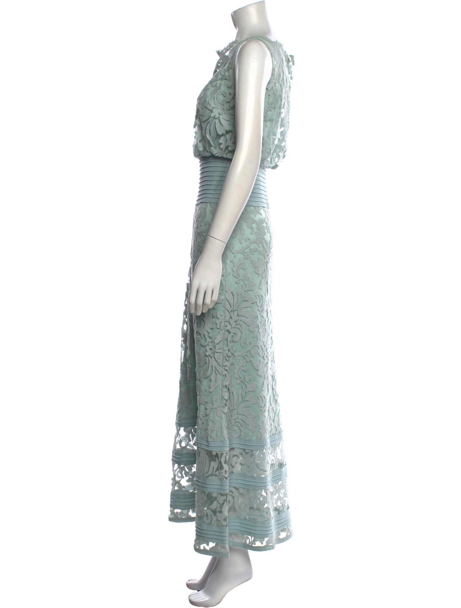 Tadashi Shoji Lace Pattern Long Dress