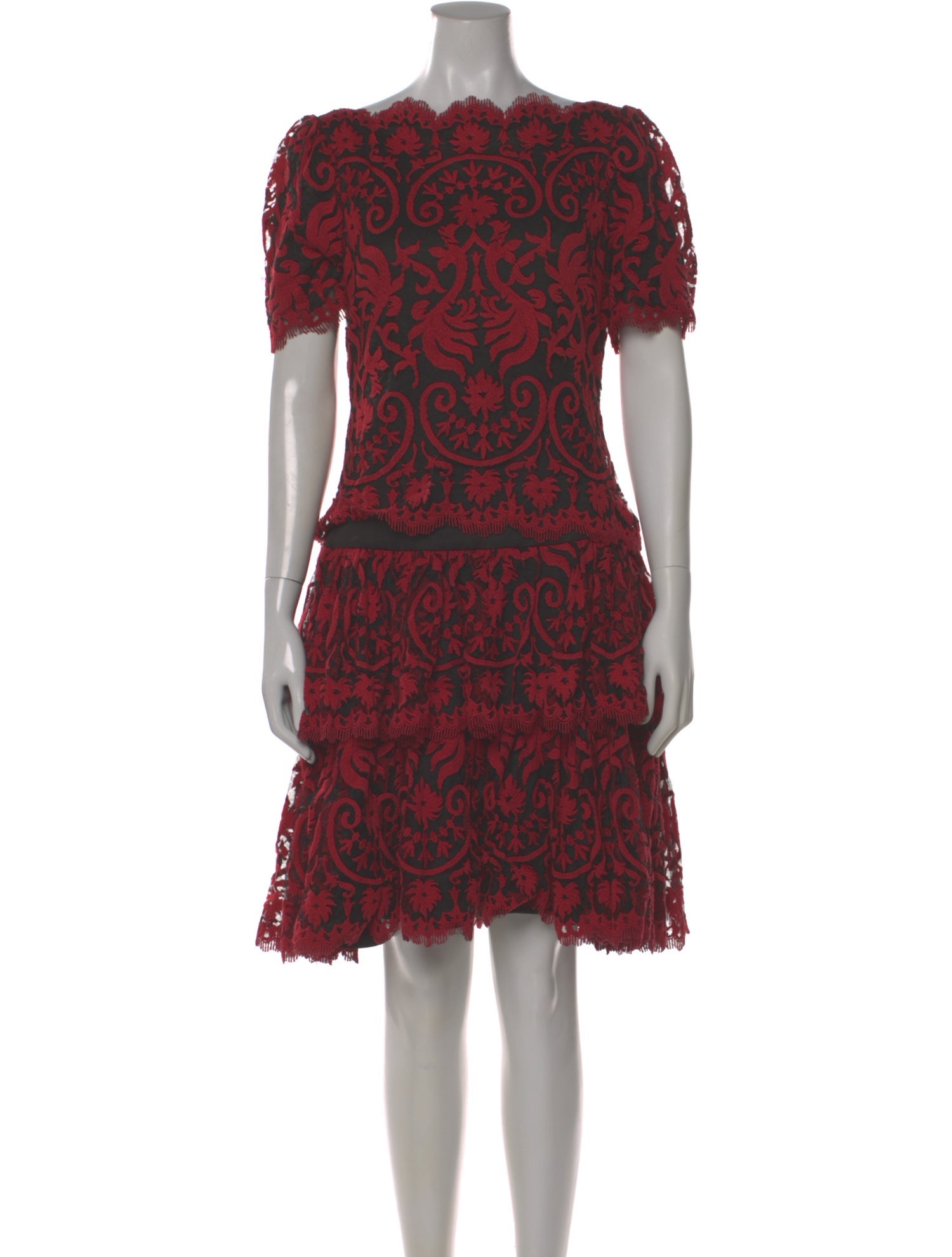 chinese dress ladies Amazon.com: Tadashi Shoji Women's c/s embrd lace/mesh Dress, BlackSangria/ Black, 2 : Clothing, Shoes & Jewelry main image 0