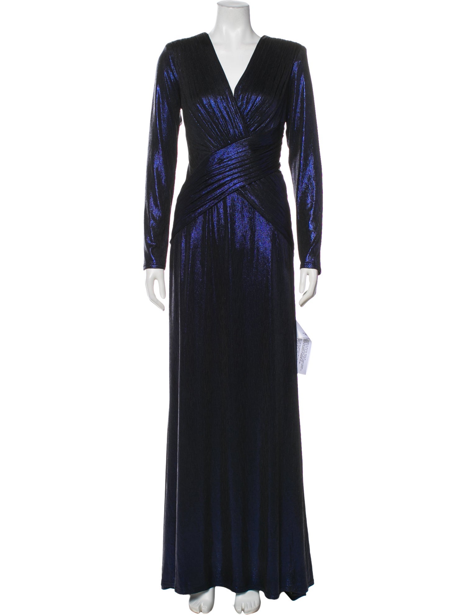 Tadashi Shoji V-Neck Long Dress w/ Tags - Blue Dresses, Clothing -  WTASH29285 | The RealReal