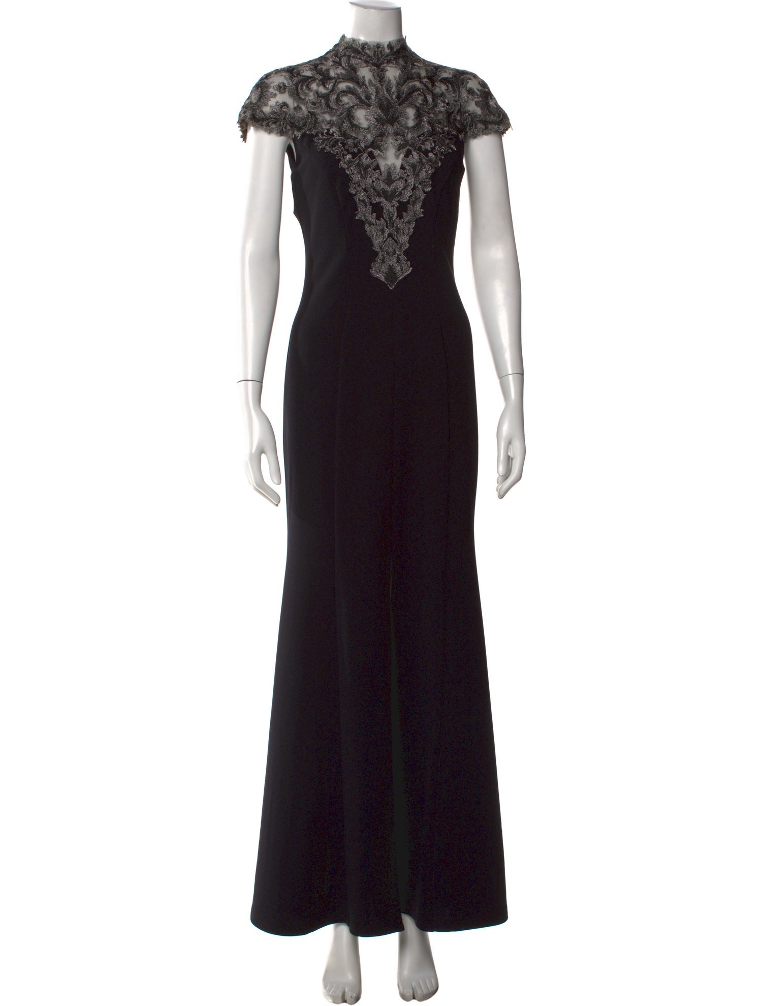 Tadashi Shoji Lace Pattern Long Dress