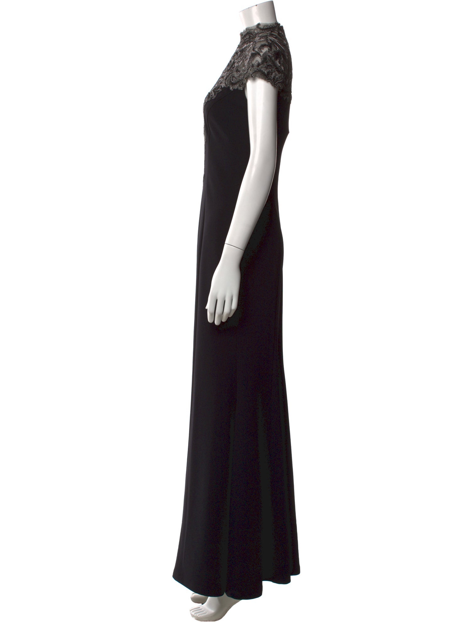 Tadashi Shoji Lace Pattern Long Dress