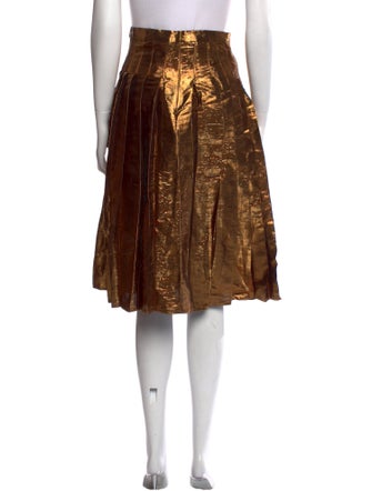 Tata Naka Pleated Accents Knee-Length Skirt